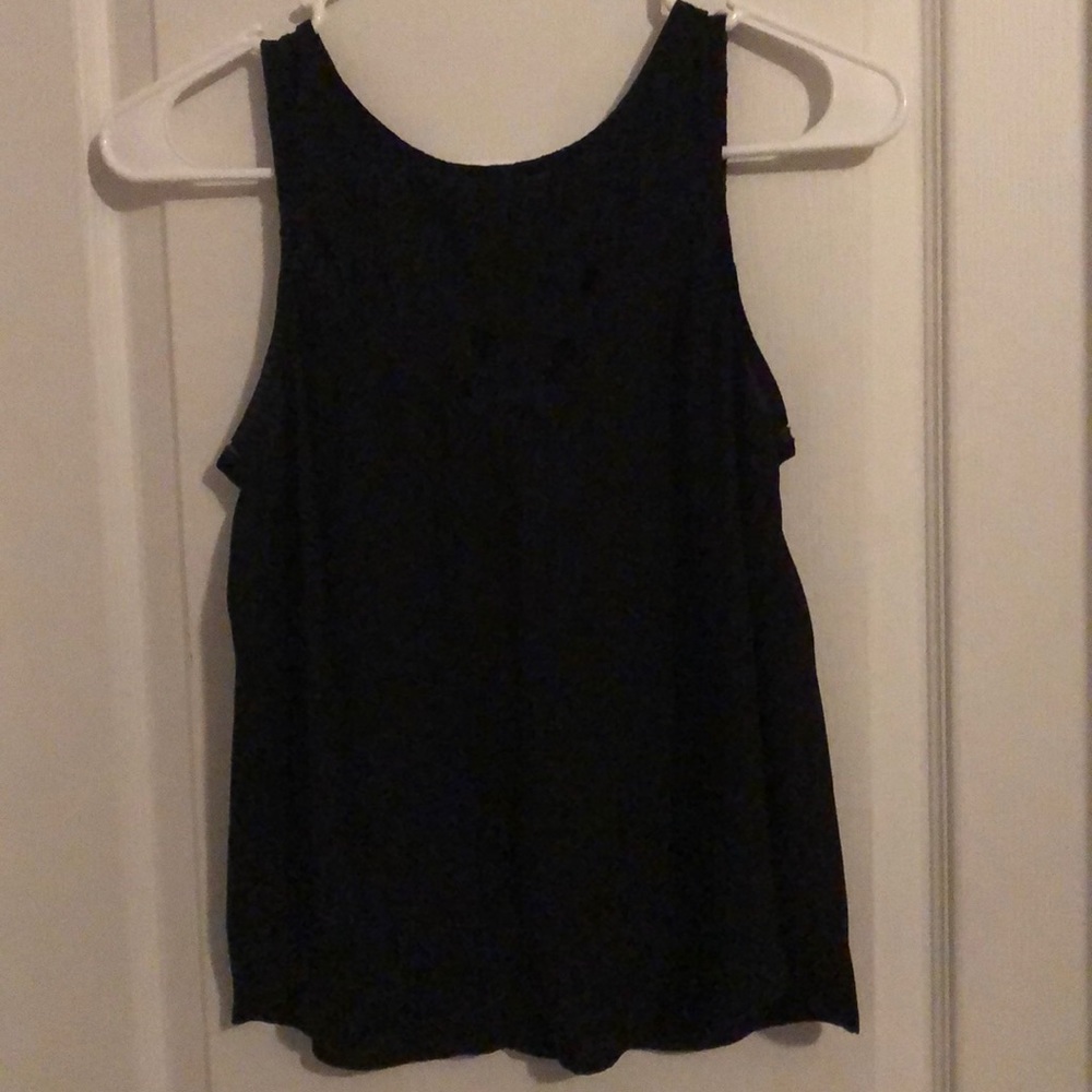 Black tank top